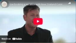 How booking a vacation with New Zealand Curated Works video explanation